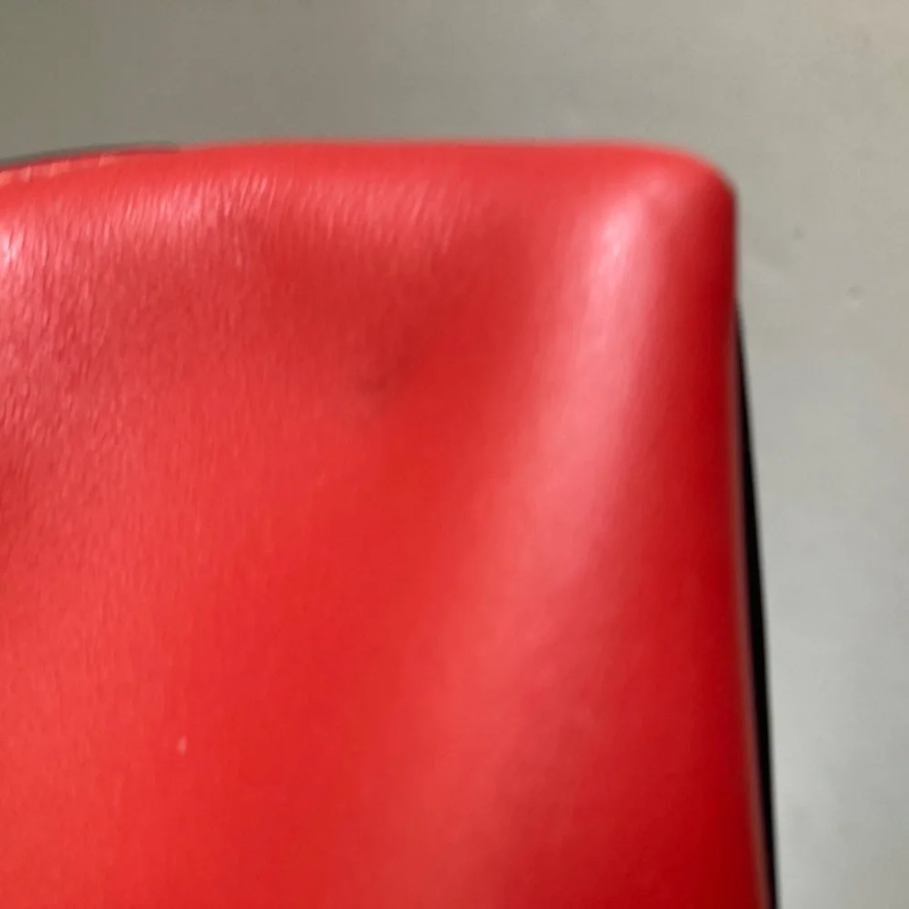 Coach Pac-Man Limited Edition Cosmetic Case Red Leather Cherries F56712 AS IS